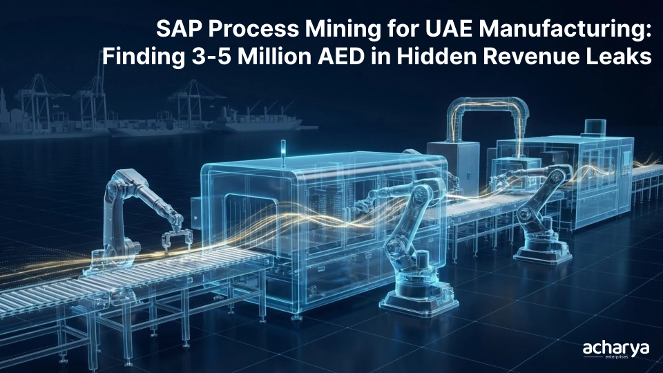 The Revenue Leakage Problem UAE Manufacturers Rarely See with SAP Process Mining
