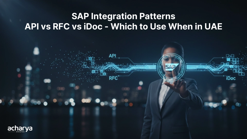 Which SAP Integration Method Should UAE Businesses Use: API vs RFC vs IDoc