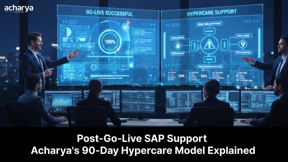 SAP Post Go Live Support: Acharya 90 Day Hypercare Model