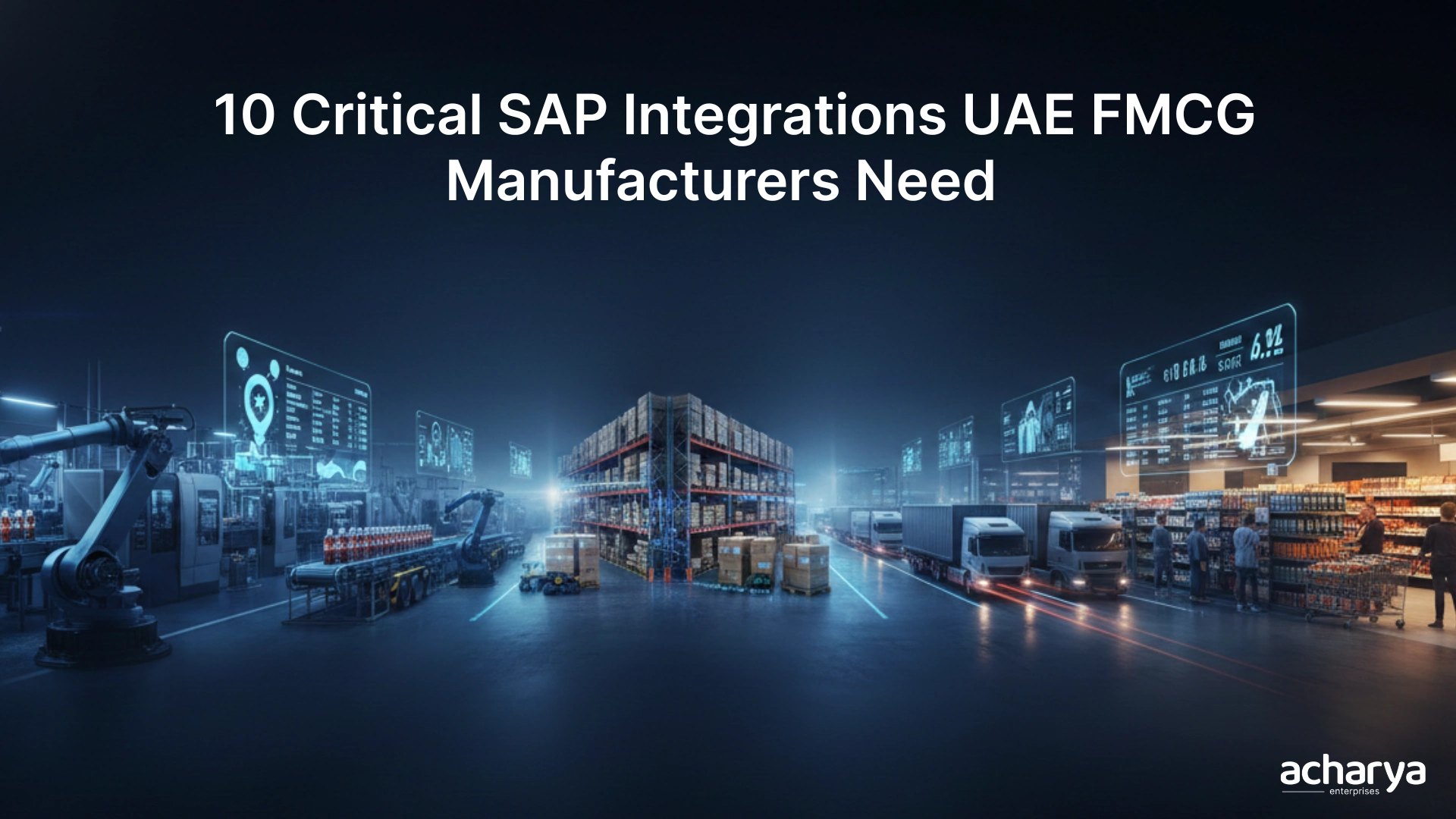 10 Critical SAP Integrations UAE FMCG Manufacturers Need (From Factory to Retail Shelf)