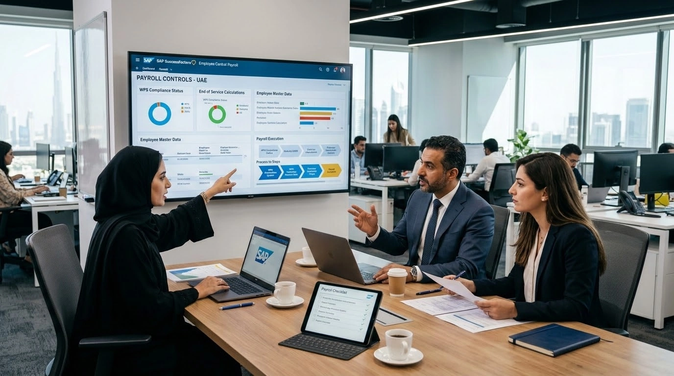 What Payroll Controls Do UAE Companies Set Up in SAP SuccessFactors from WPS to End of Service?