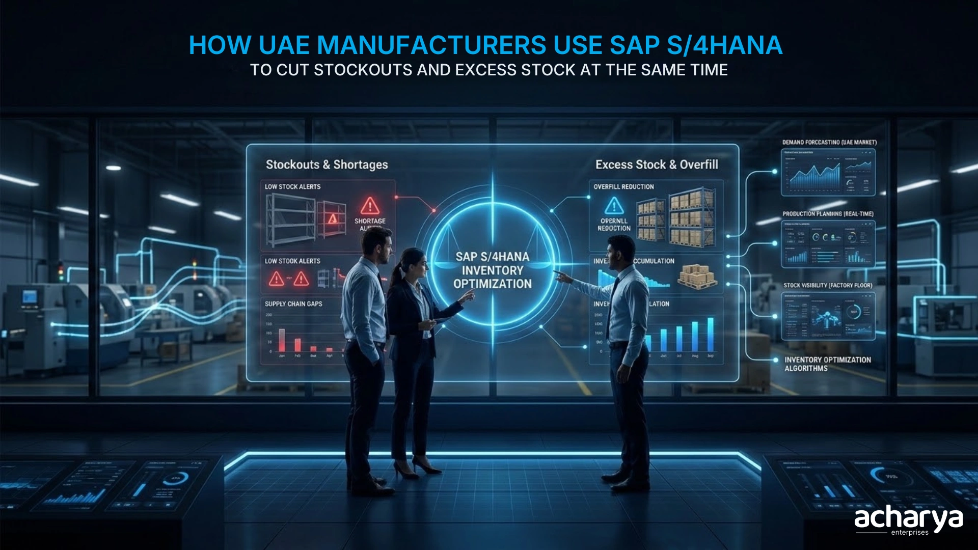 How UAE Manufacturers Use SAP S/4HANA to Cut Stockouts and Excess Stock at the Same Time